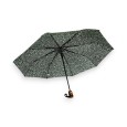 Halbautomatischer klappbarer Regenschirm mit Liberty Schwarzdruck