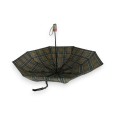 Automatisch faltbarer Regenschirm mit Karomuster bedruckt