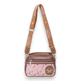 Square shoulder bag Sweet & Candy butterfly in shades of camel