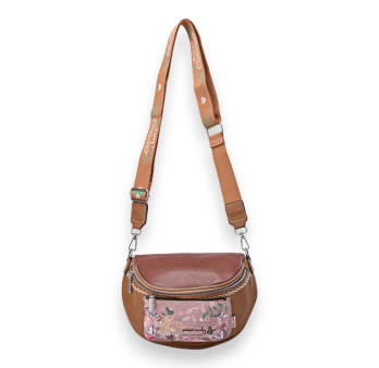 Shoulder fanny pack butterflies Sweet &Candy camel shades