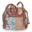 Mochila Sweet & Candy selva tropical rosa y camel