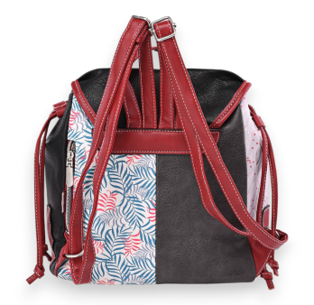 Sweet & Candy Tropical Forest Red & Black Backpack