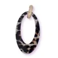 Grandes Aretes de Leopardo y Oro