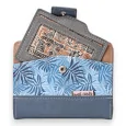 Blue Tropical Forest Sweet & Candy Wallet and Coin Purse