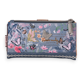 Brieftasche Sweet & Candy Schmetterlingsgarten blau