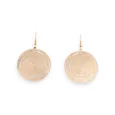 Golden Spiral Dangle Earrings