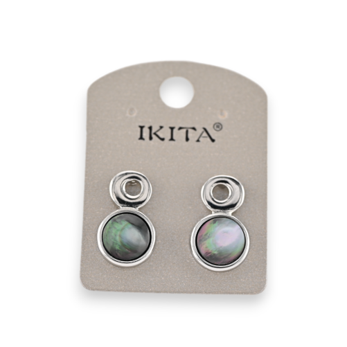 Boucles d'oreilles métal marque Ikita