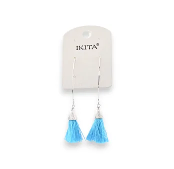 Bohemian Ikita earrings with turquoise tassels