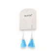 Bohemian Ikita earrings with turquoise tassels