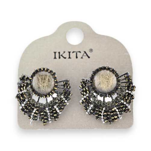 Ikita earrings silver-plated metal
