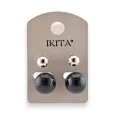 Black pearl earrings by Ikita