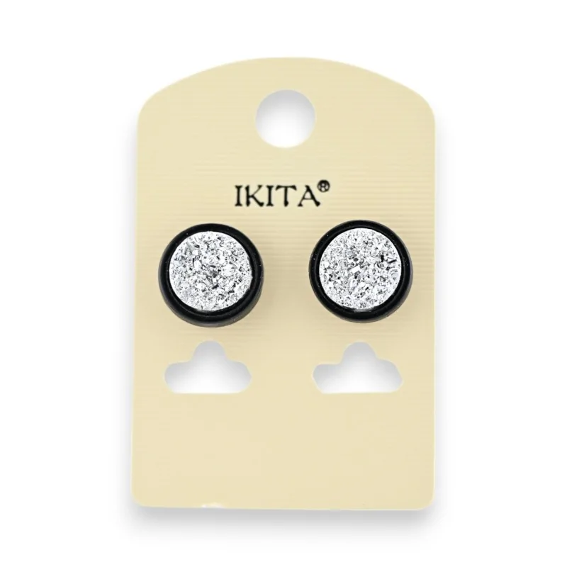 Silver Sparkle Earrings by Ikita