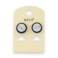 Silver Sparkle Earrings by Ikita