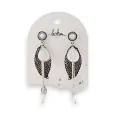 Silver dangling earrings by Bohm