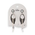 Silver dangling earrings from Bohm