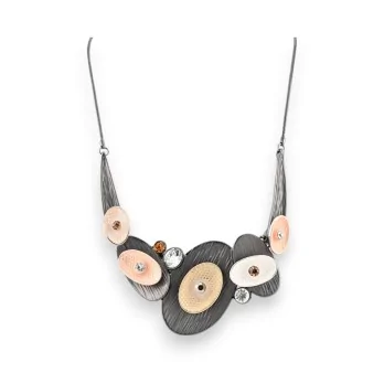 Collier contemporain nuances de beige de chez Belle Miss