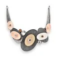 Contemporary necklace in shades of beige by Belle Miss