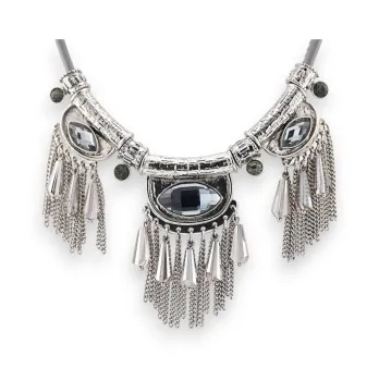 Collar Plateado bohemio de Belle Miss