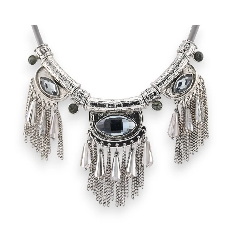 Silver Bohemian Necklace by Belle Miss