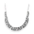 Ikita semi-rigid necklace in antique silver finish