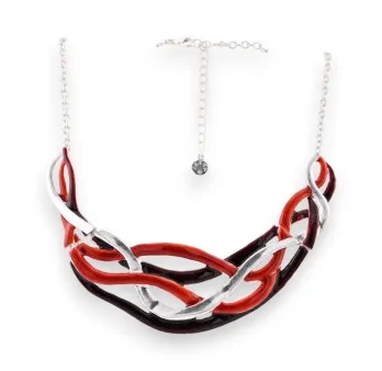 Collier Enlacements nuance Rouges de chez Ikita