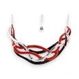 Intertwined Red Shades Necklace by Ikita