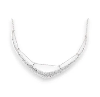 Hammered Silver Semi-Rigid Necklace by Ikita