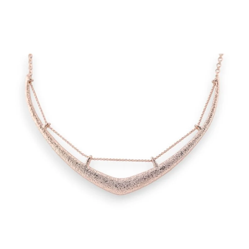 Ikita Hammered Copper Rose Gold Necklace