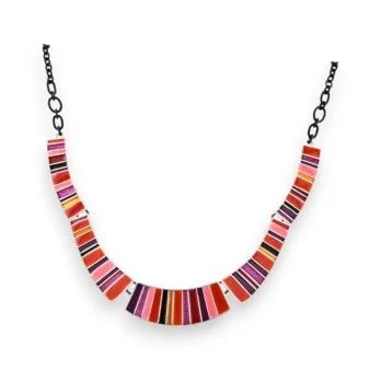 Multicolored Semi-Rigid Necklace by Ikita