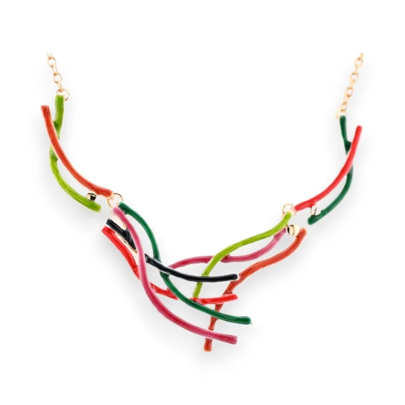 Ikita Gold Multicolored Necklace