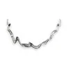 Aged silver wave necklace by Ikita