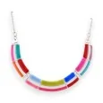 Collier argenté Arc-en-Ciel Ikita