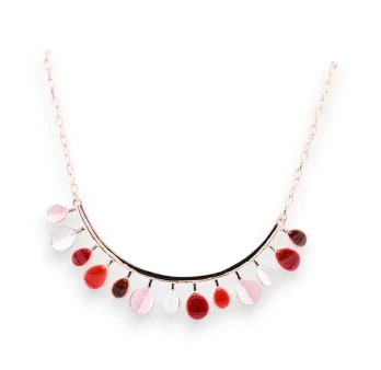 Collier semi-rigide Ikita Rose Cuivré nuance de rouge