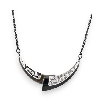 Ikita choker necklace in black metal