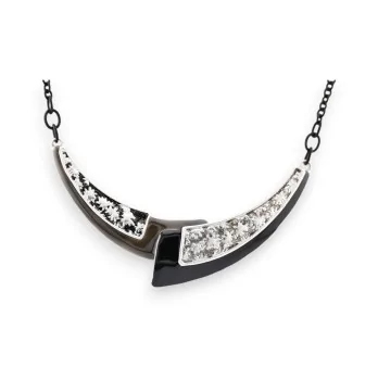 Ikita black metal choker necklace