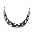 Geometric black choker necklace by Ikita