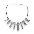 Antik-Silber Choker-Halskette Ikita