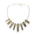 Aged gold choker necklace Ikita