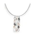 "Cascade pendant necklace in shades of grey by Ikita"