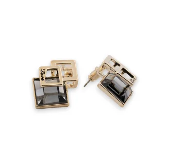 Trendy Gold Geometric Chic Earrings