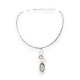 Ikita oval mother-of-pearl pendant necklace