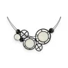 Black and white geometric necklace from Ikita