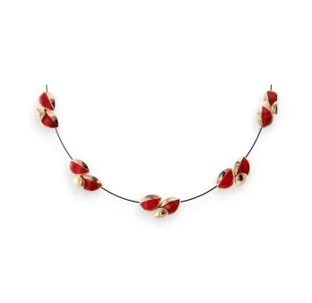 Gold and red pendant necklace by Ikita