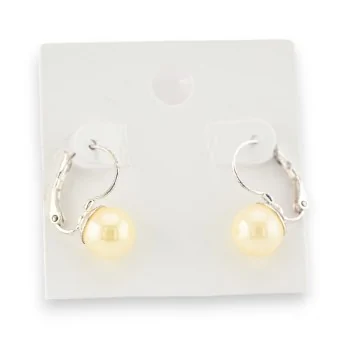 Ivory pearl earrings