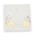 Ivory pearl earrings