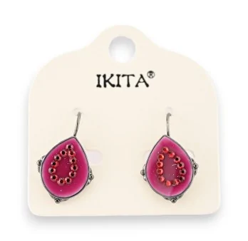 Raspberry Ikita Earrings