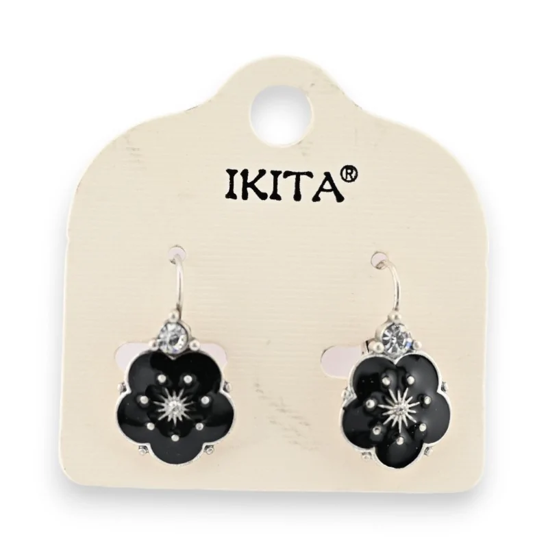 Pendientes Flor Negra Ikita