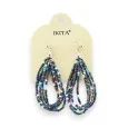 Blue pearl earrings by Ikita