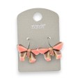 Coral and brown butterfly earrings from Ikita