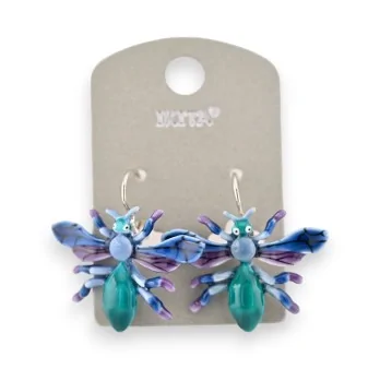 Pendientes Insecto Azul de Ikita